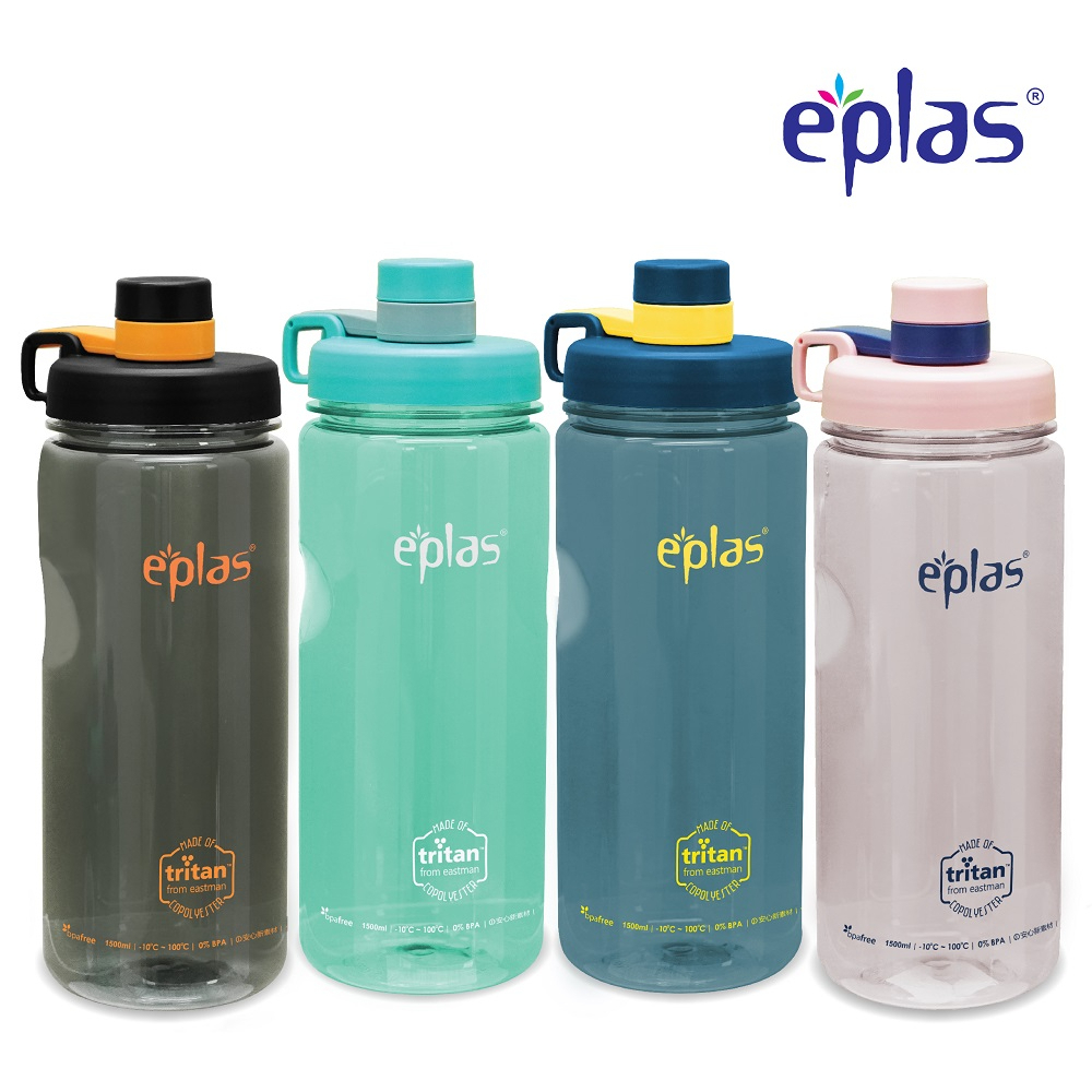 EPLAS 1.5L Big Water Bottle With Handle, Drinking Tumbler, Botol Air ...