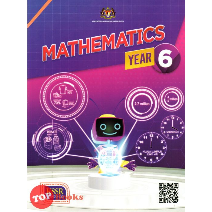 [TOPBOOKS DBP Teks] Mathematics Year 6 SK KSSR Semakan | Shopee Malaysia