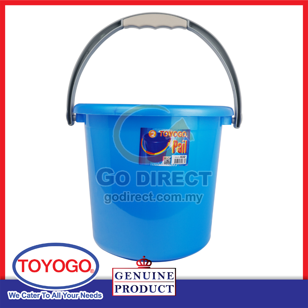 2 X TOYOGO 7L Small Handy Water Pail (632) Water Storage Handy Cover ...