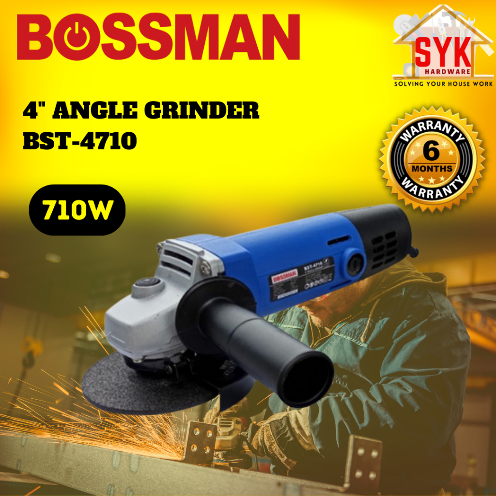 SYK Bossman BST4710 4 Inch Angle Grinder Electric Grinder Mesin