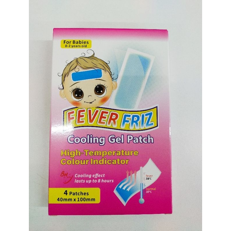 Fever Cooling Gel Patch Fever Friz Baby 4 pcs 1 box DEMAN PANAS BADAN