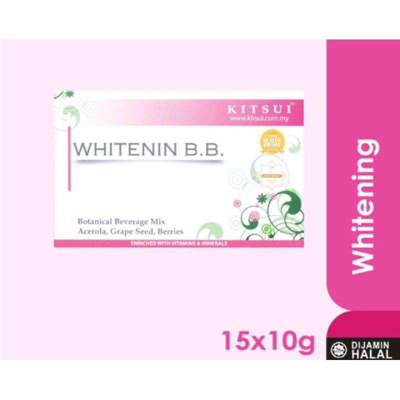 KITSUI Whitening BB (TANPA COLLAGEN) Kulit berminyak,Pori Pori besar, bintik hitam & bintik putih,proactive