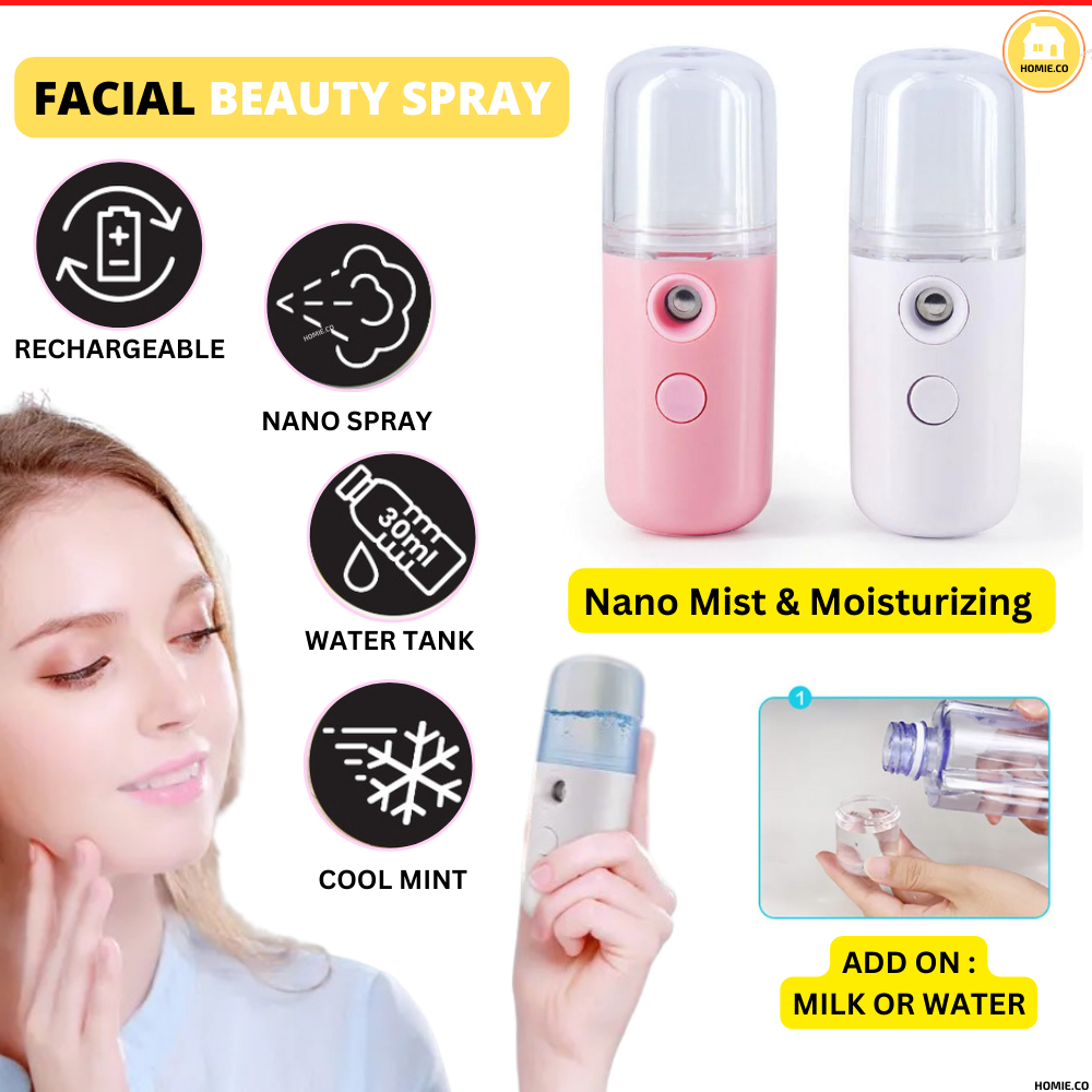 30ML USB Humidifier Nano Mist Sprayer Facial Nebulizer Steamer Moisturizing Beauty Hydrating Water Steamer Skin Care