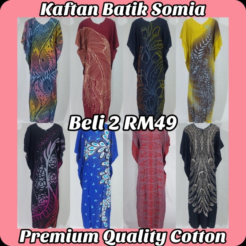 KAFTAN BATIK SOMIA ORIGINAL/ KAFTAN BATIK/ KAFTAN COTTON BATIK