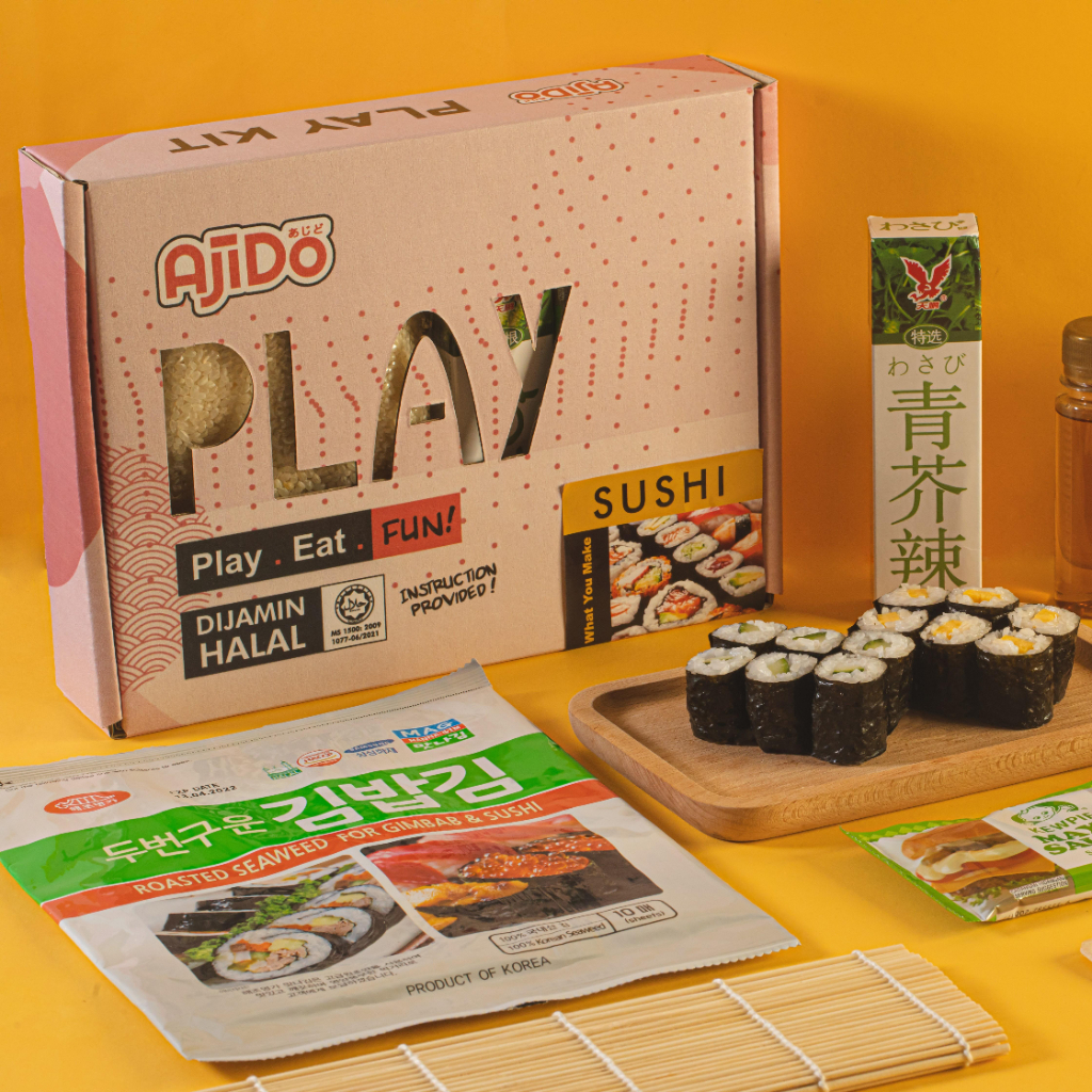 HALAL AjiDo Premium Sushi DIY Set / Kimbap DIY Set AjiDo Play Kit