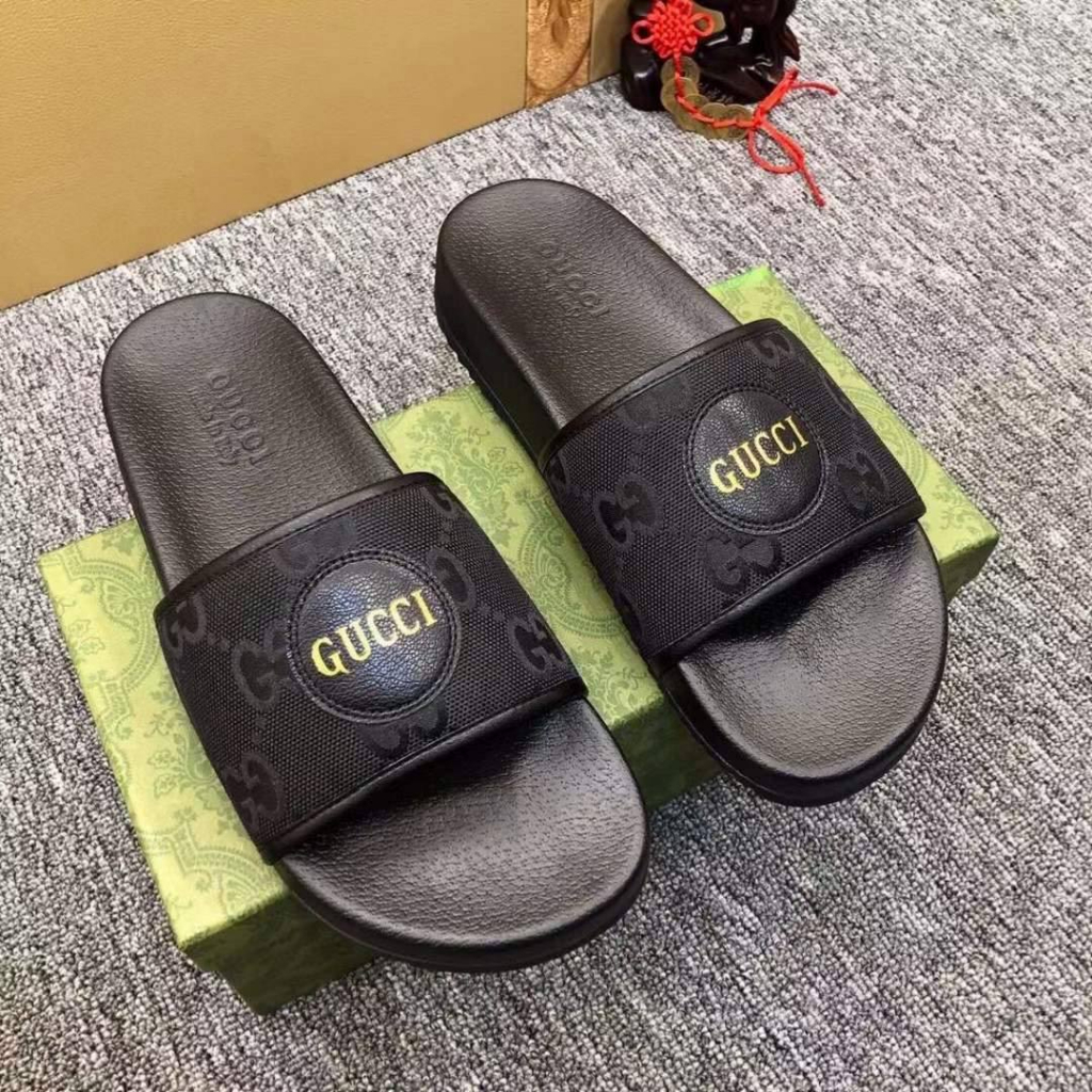 (READY STOCK) SANDAL GG PREMIUM QUALITY SELIPAR SANDALS SLIDES LELAKI ...