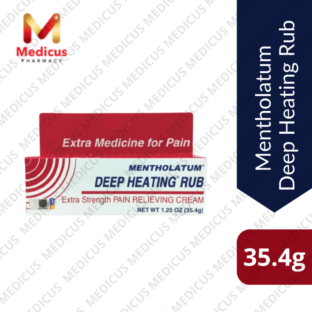 Mentholatum Deep Heating Rub Extra Strength Pain Relieving Cream 35.4g