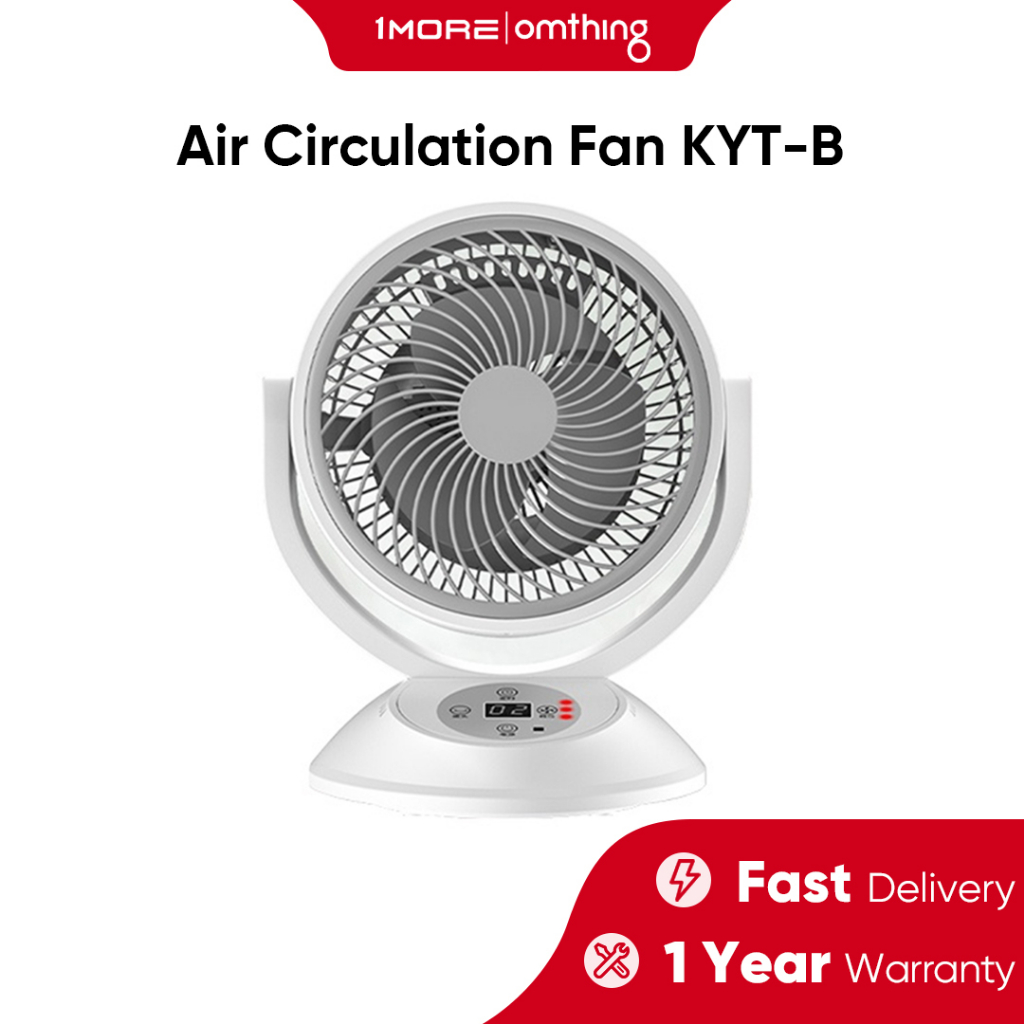 SHMOG Air Circulation Fan Original Japan Turbo Stand Fan Swing & Remote Control Strong Wind With 12Hours Timer Table Fan