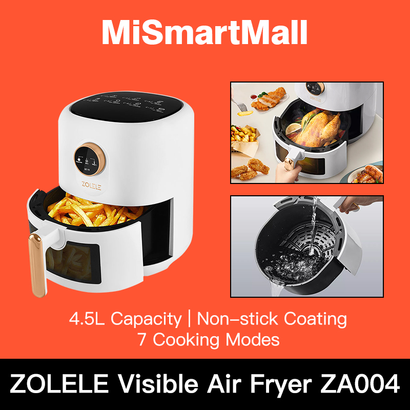 ZOLELE ZA004 4.5L Visual Air Fryer Multi Function Air Fyer Kitchen Oven