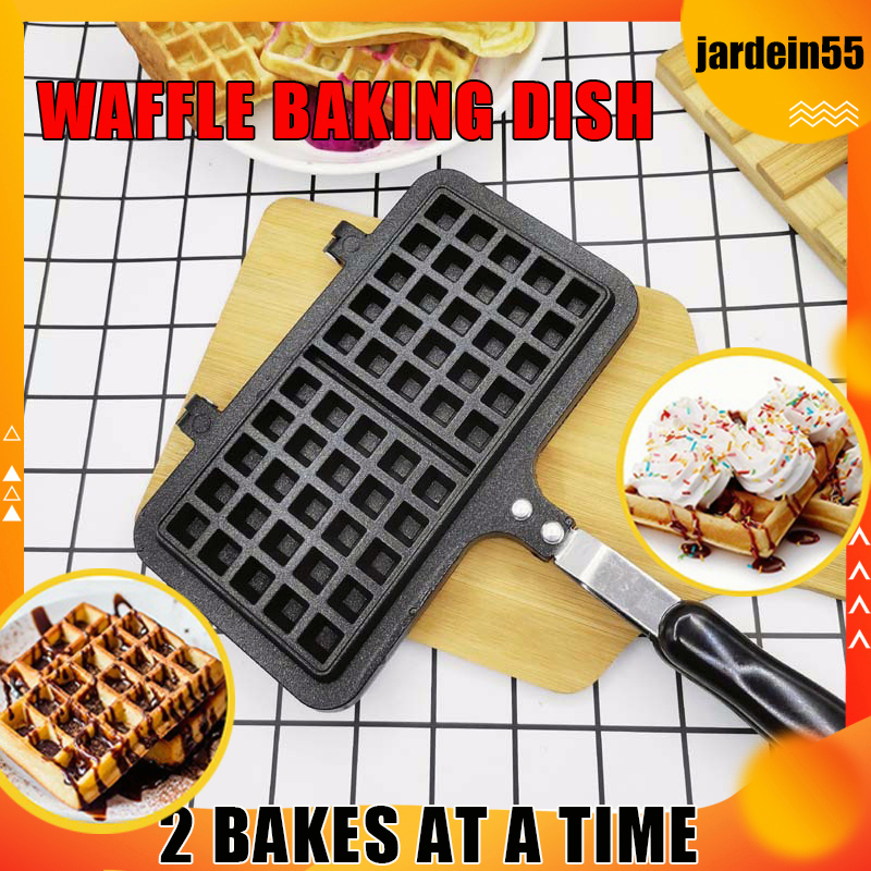 Rectangle Shape Non-stick Waffle Mold Baking Pan Making Tool Maker Press Plate Kitchen