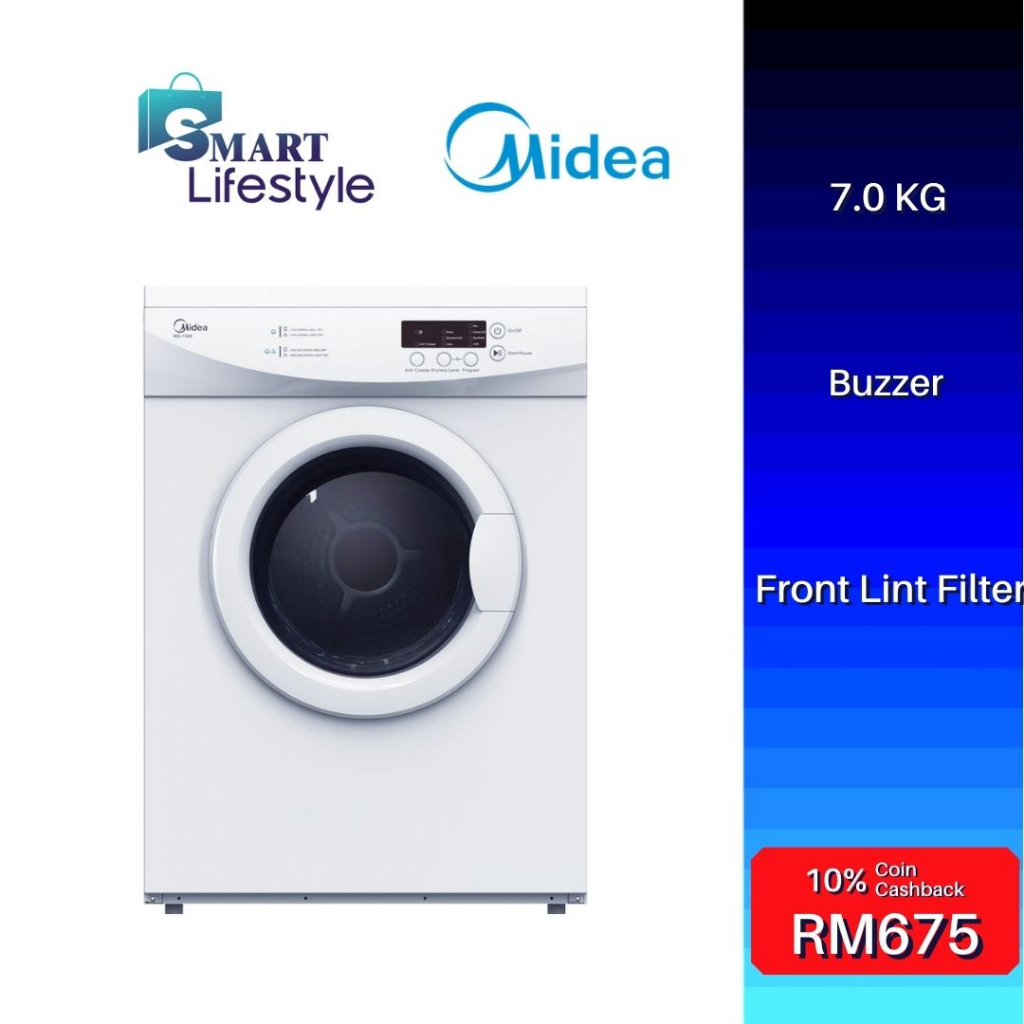 MIDEA/KHIND/HAIER/PENSONIC CLOTHS DRYER MD-7388 (7KG) / MD100A70(7KG) / CD819 (8kg) / HDV70A1 (7KG) / PD-8000V (8kg)