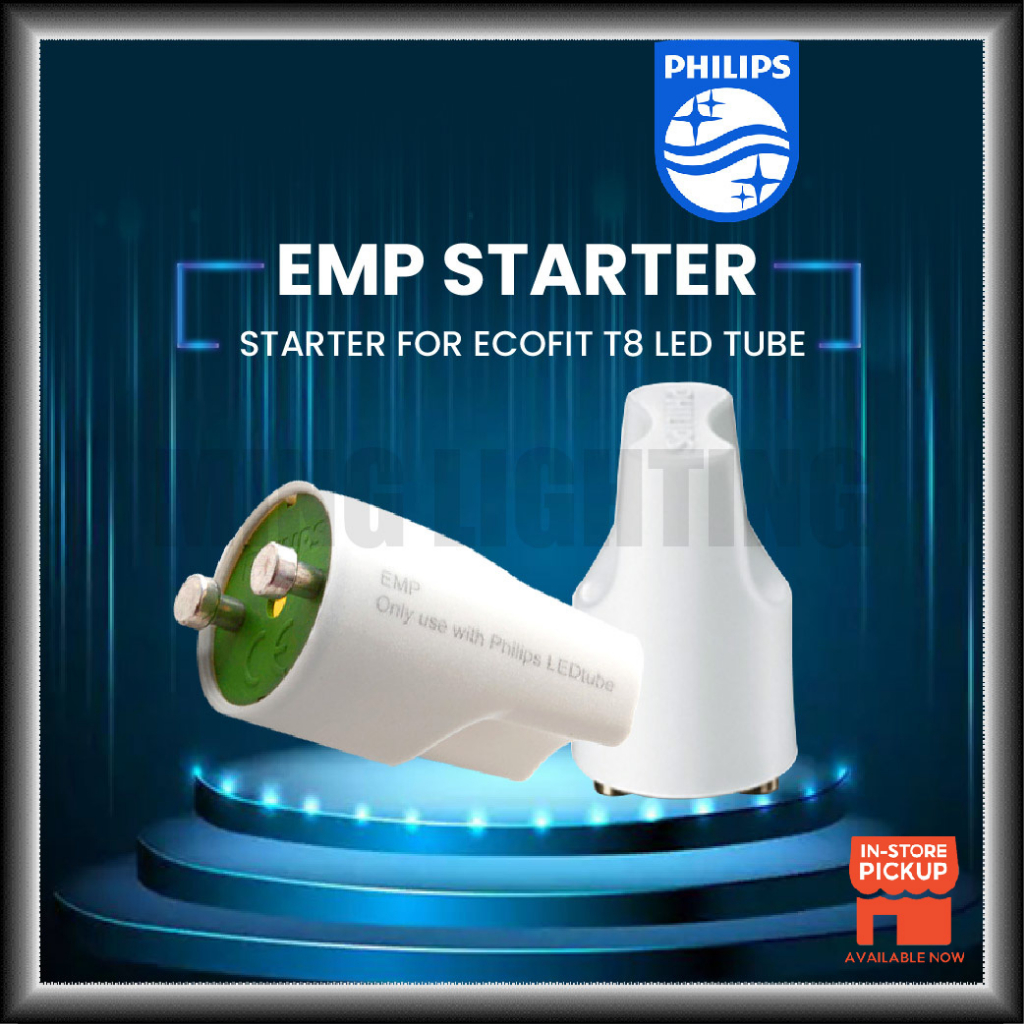 Philips EMP LED T8 Light Tube Starter Kalimantang Ecofit Long Dummy ...