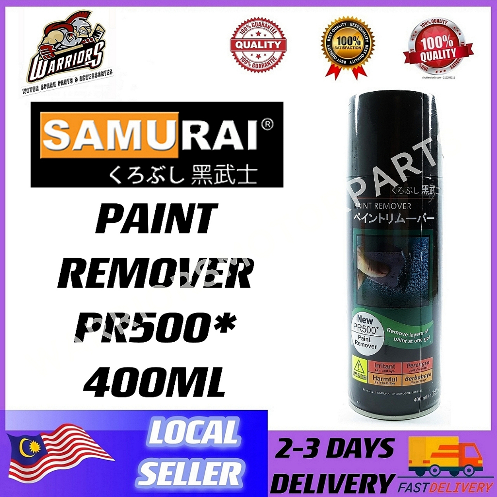 SAMURAI SPRAY PAINT PR500 PAINT REMOVER AEROSOL CAT REMOVER METAL BESI