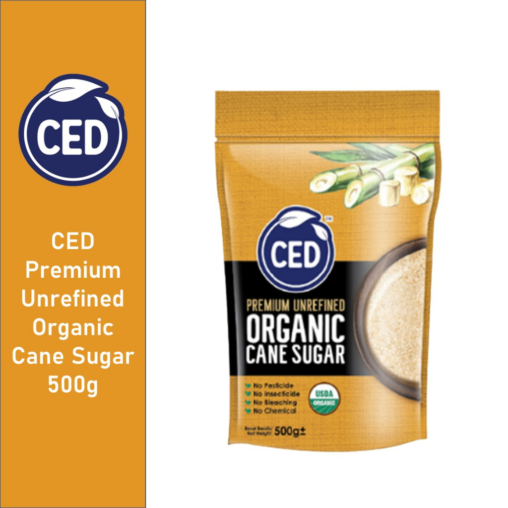 CED Premium Unrefined Organic Cane Sugar 500g Shopee Malaysia