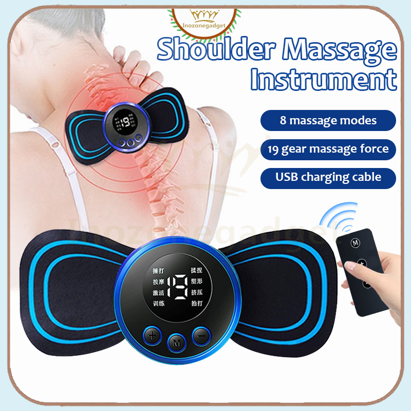 Neck Massager EMS Cervical Vertebra Electric Massage Patch for Muscle ...