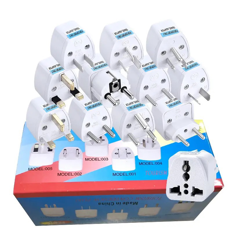 UNIVERSAL ADAPTOR TRAVELLING SOCKET PLUG AFRICA BRAZIL GERMANY SWITZERLAND CHINA ITALY AU EU US UK EURO TRAVEL PLUG 2PIN