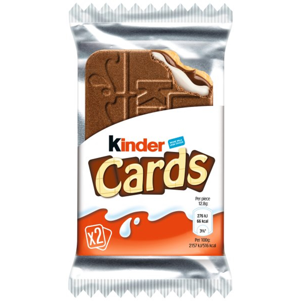 Kinder Cards Biscuits, Set of 3 packs, 25.6g x 3 | Shopee Malaysia