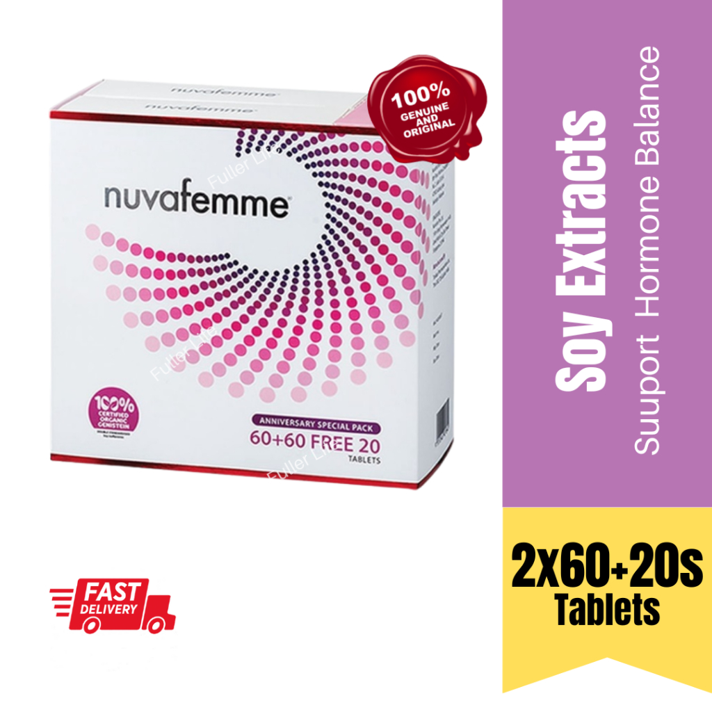 NUVAFEMME Soy Isoflavones (2x60+20s) Feminine Health, Hormone