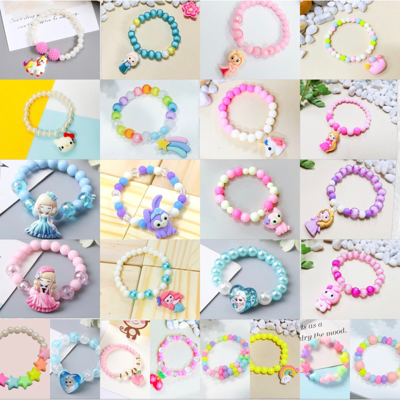 Colorful Bracelet Elegant Bracelets Rainbow Beaded Bracelet Princess Crystal Beads Bracelet Jewelry Kit Party Supplies