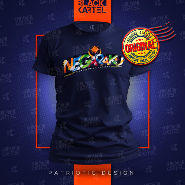 Ready Stock! [ BAJU / T SHIRT MERDEKA NEGARAKU MALAYSIA V3 ] Patriotic / Cotton / BLCKKRTL