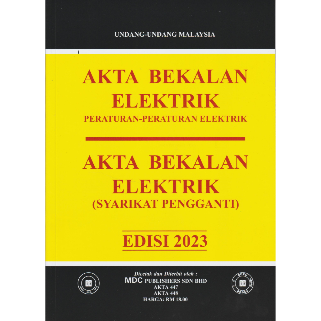 AKTA BEKALAN ELEKTRIK [EDISI 2023] AKTA 447 & AKTA 448 Shopee Malaysia