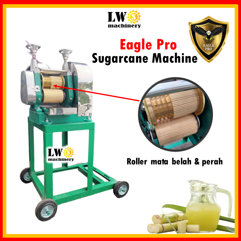 Eagle Pro Body Only Stainless Steel Sugar Cane Machine/Mesin Tebu(Made In MALAYSIA) Mesin Tanpa Engine