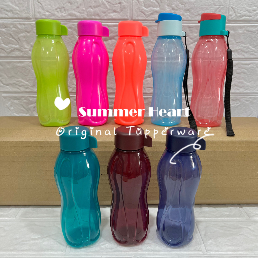 Tupperware Eco Bottle 310ml Flip Top with Strap / Screw Cap -1PC ...