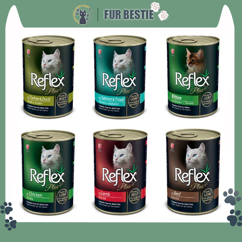 Reflex Plus Cat Canned Food Wet Food 400g Makanan Basah Kucing Shopee
