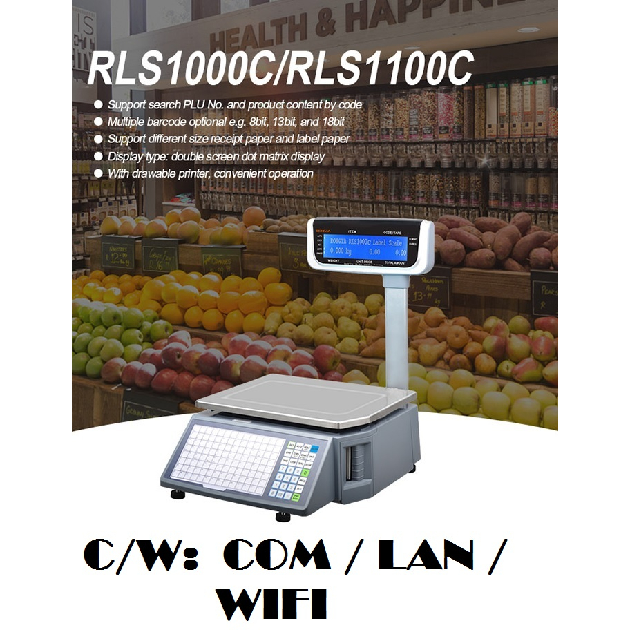 RONGTA WIFI RLS1100C WIFI 30KG BARCODE WEIGHING SCALE WITH 1 YEAR STAMPING Shopee Malaysia
