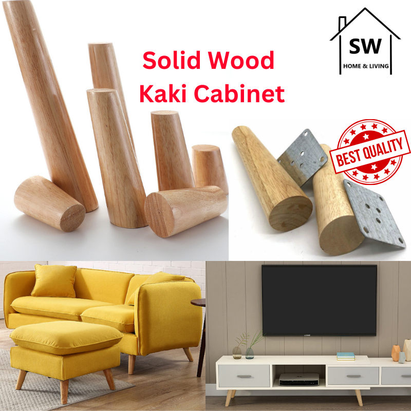 SW Kayu Kaki Sofa Solid Wood Leg kaki katil Kaki Kaki Kerusi