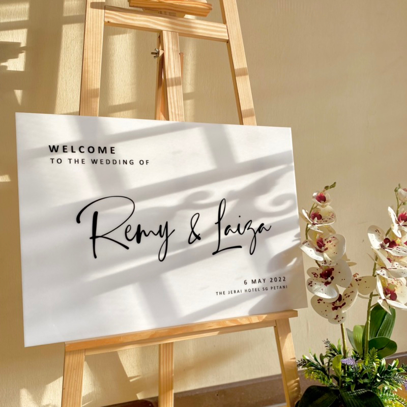 Custom Acrylic Board for Wedding/ Custom Board/ Wooden