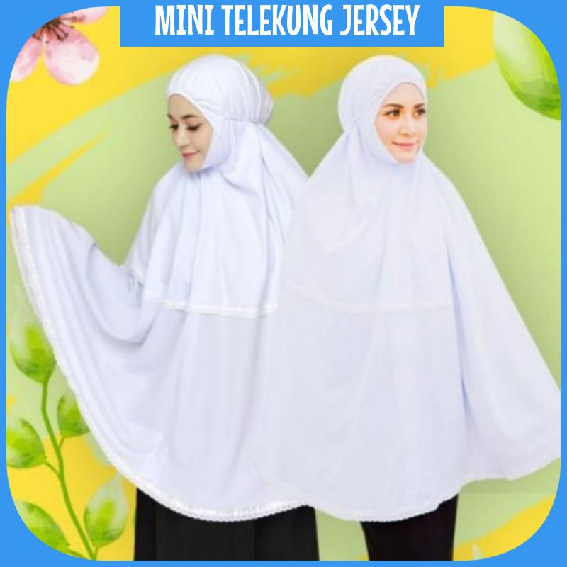 Mini Telekung Putih Jersey Embun Zubaidah by KALISTA CLARA | Shopee ...