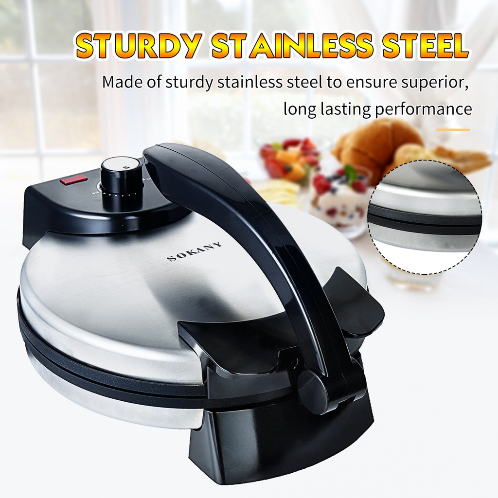 1500w electric pancake machine flat pan double-sided heating non-stick pan bread pizza cake pancake baking machine Penga