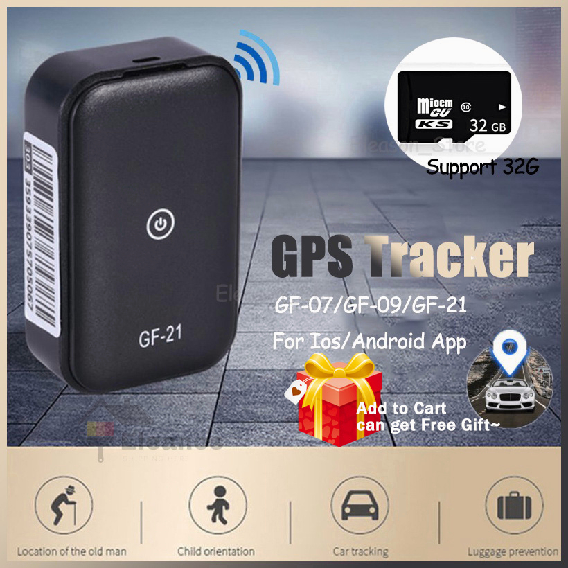 GF22 Mini GPS Tracker Real Time Motorcycle Tracker Anti-Lost Locator Device Voice Control Recording For Car Kids GPS定位器