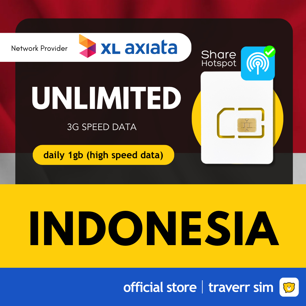 【Indonesia Sim Card】【 Hotspot】【Unlimited Data】【4G High Speed Data】4G