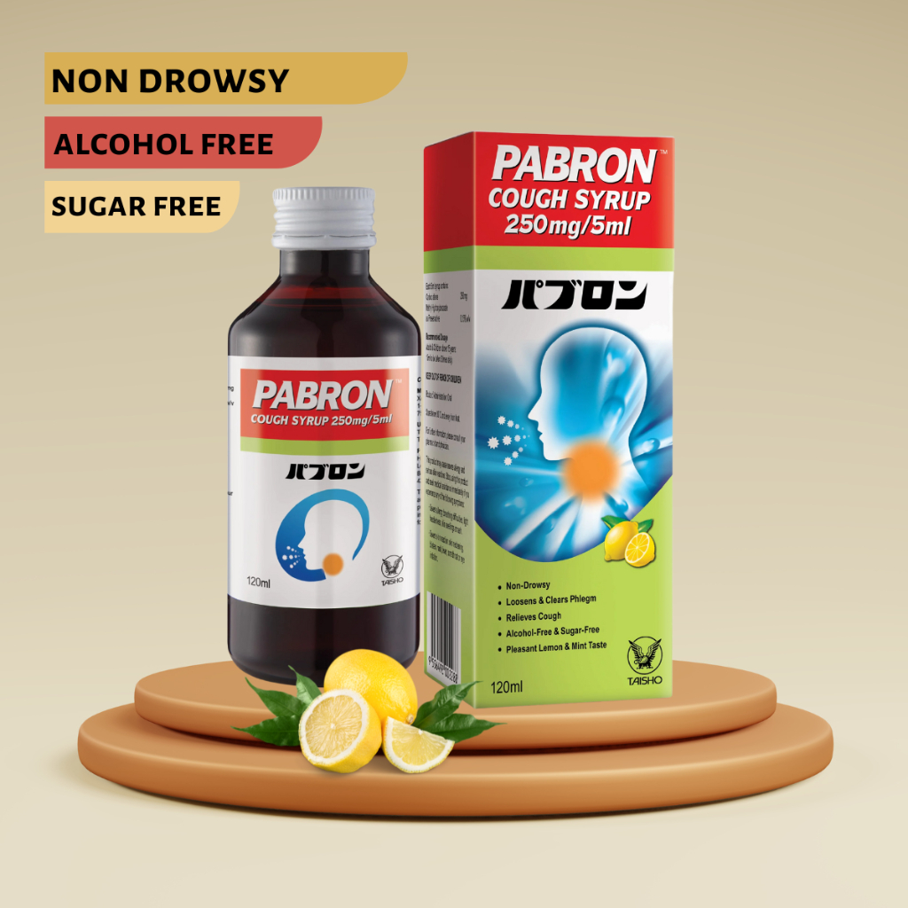 Pabron Cough Syrup 120ml (ubat batuk kahak tak mengantuk) sugar free