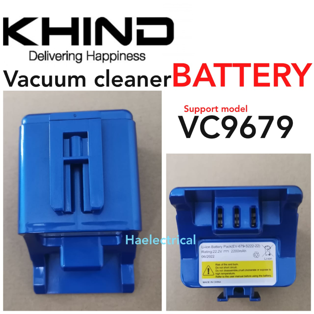 (Original) Vacuum Battery For Khind VC9679 Accessories Shopee Malaysia