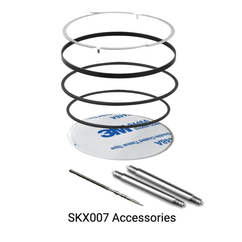 SKX 007 Accessories Click Spring/ Crystal, Bezel & Case Back Gasket Fat  Spring Bar Seiko Nh35 Nh36 Crown Stem Seikomod | Shopee Malaysia