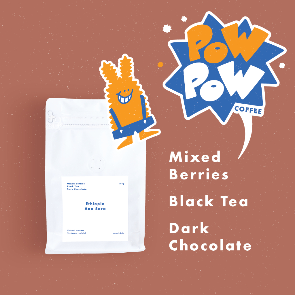 Pow Pow Coffee ETHIOPIA Ana Sora Espresso & Filter | Single Origin Specialty Coffee