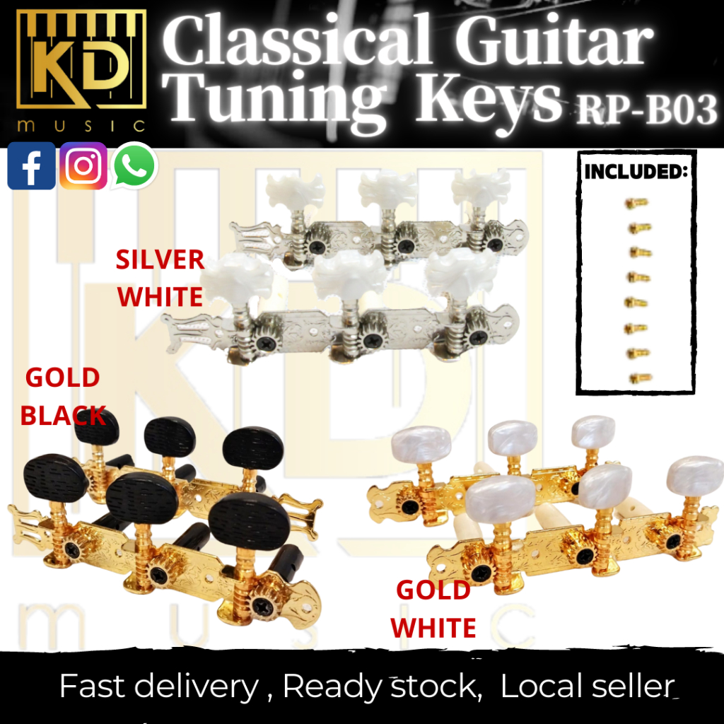 ☆CLASSICAL GUITAR ACCESSORIES ☆CLASSICAL GUITAR TUNING PEGS KEYS SET RP-B03