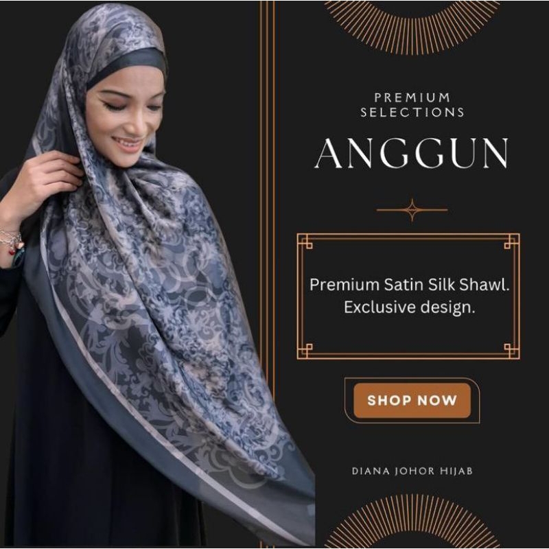 Tudung Shawl Diana Johor Hijab (Anggun)