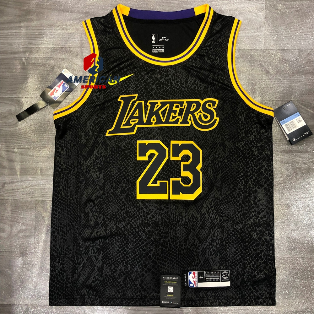 Men's NBA Los Angeles Lakers Jersey LeBron James 75th Anniversary Black ...