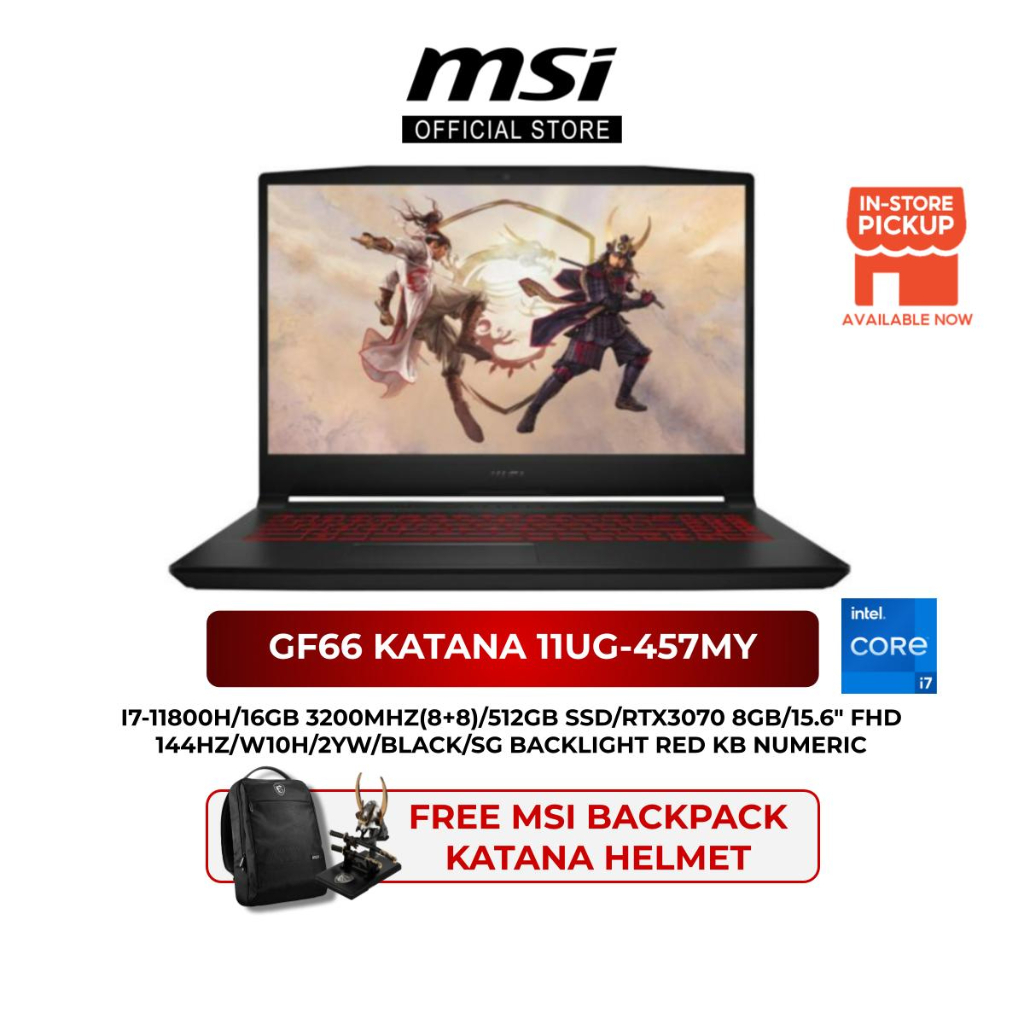 MSI Katana GF66 Price in Malaysia & Specs - RM6396 | TechNave