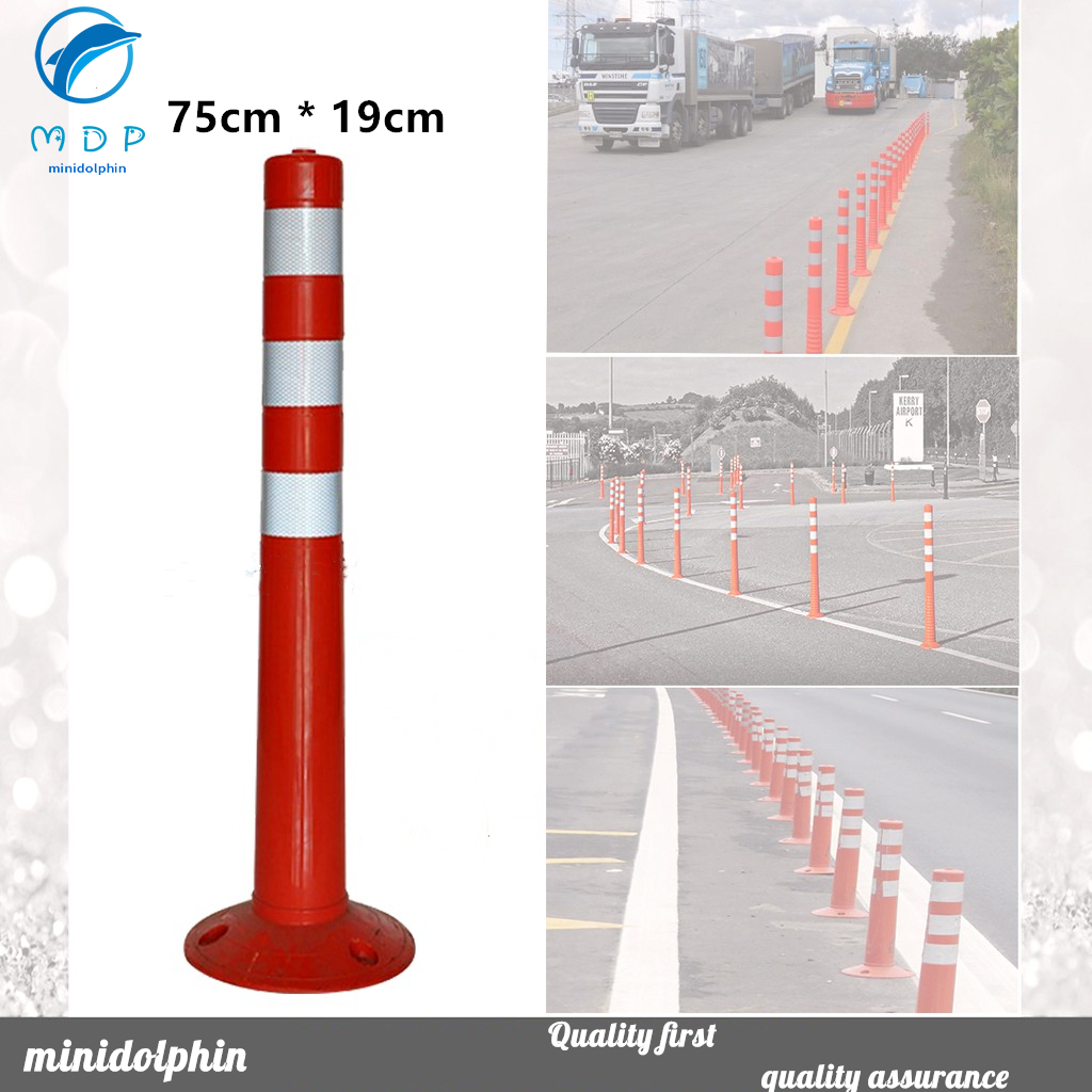 【COD】70CM/75CM FLEXIBLE TPU TRAFFIC DELINEATOR POST POLE ROAD SAFETY CONE