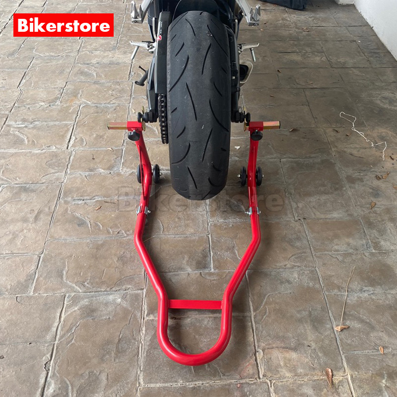 Bikerstore Rear Paddock Stand 2 IN 1 Universal Rear Front Import Pad Dock Stand Belakang Depan 2 Bracket U Shape L Shope