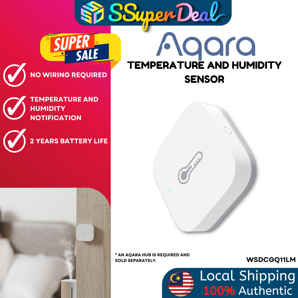 Aqara Temperature and Humidity Sensor (No Wiring Required Temperature