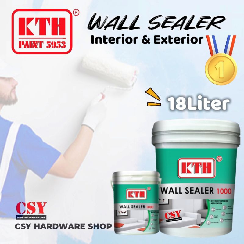 KTH Paint Wall Sealer 1000 Exterior and Interior 18Liter / Cat alas cement / Undercoat Shopee