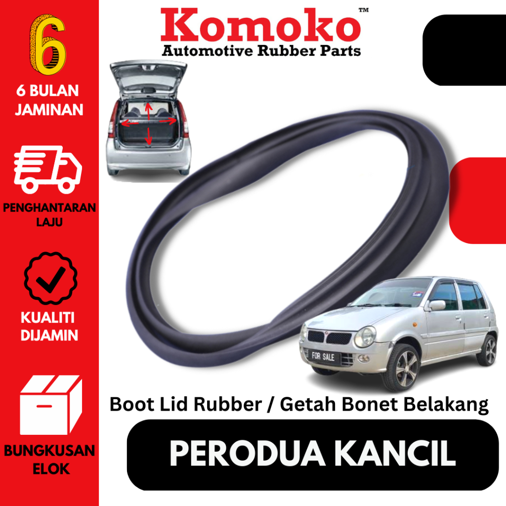 Perodua Kancil KOMOKO Boot Lid Rubber / Getah Bonet Belakang