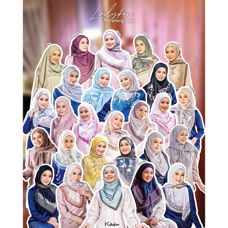 Tudung Bawal Kekaboo Ladyboss Menjelang Raya 2023 (Ibu dan Anak)