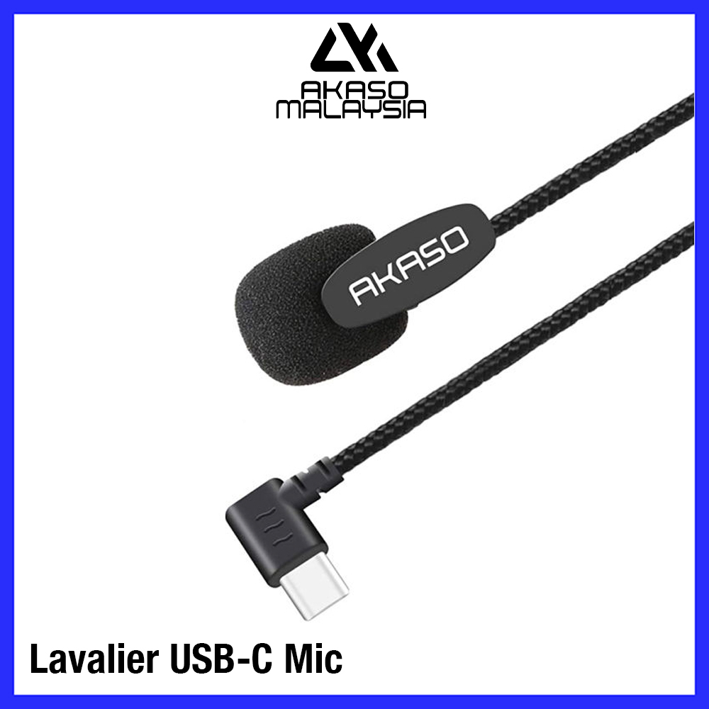 Akaso lavalier microphone external mic Shopee Malaysia